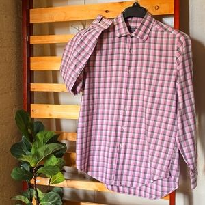 Button Down Men's Van Heusen Studio Dress Shirt Size Medium Career Office